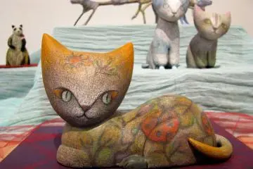 Painted Cats by Japanese artist