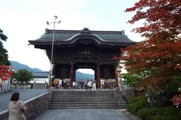 Entrance to Zenkoji Temple.  
