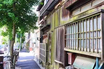 Old wooden Japanese house