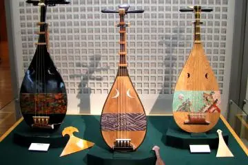 The collection of Japanese instruments