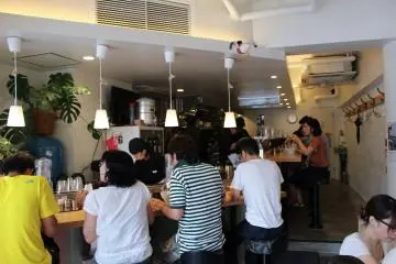 Counter dining (tables available too)