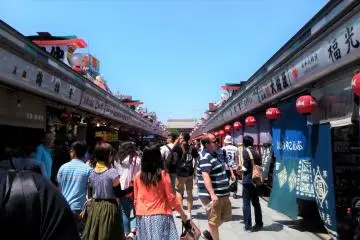Asakusa's Nakamise Shopping Street is nice to see from the view deck