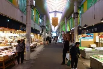 Inside Omicho Market 
