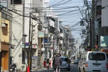 Typical view of a street in Japan