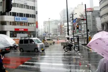 Shinjuku on a rainy day