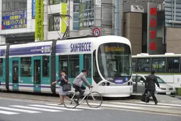 A tram of Hiroshima