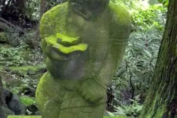 Is it moss that makes these figures green? (Photo: S.C. Kurokawa)
