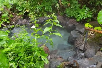 Beautiful outdoor onsen