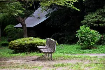 Sit on a bench and enjoy the beautiful garden