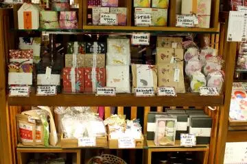 Traditional teas, foods and goods.