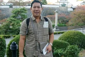 ปราสาทคานาซาว่า มุมจาก สวนสวนเคนโรคุเอน