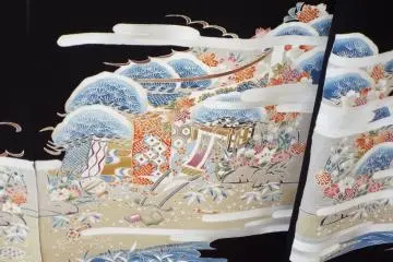 kuro-Tomesode - the colors are so beautiful