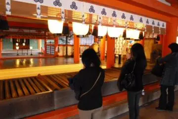Praying for peace at Itsukushima