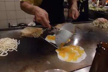 Goemon Restaurant starting our Okonomiyaki