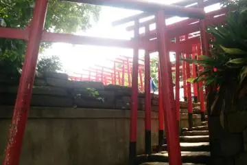 ประตูโทริเชื่อมต่อไปยังศาลเจ้า