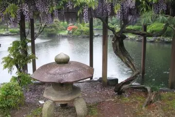 Lantern is another symbol of Japanese garden