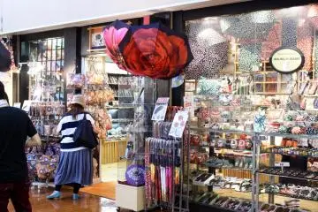 Traditional Japanese goods store at the Tempozan Marketplace.