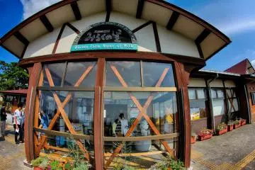 Entrance to Milk no Sato store 