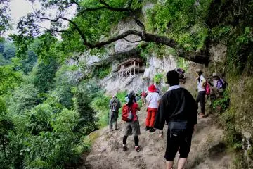 Arriving at the top of the mountain