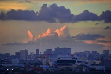More curiously shaped clouds