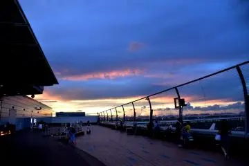 Sunset view from the observation deck