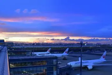 Blue and orange hued sky