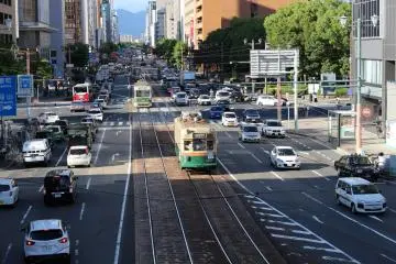 Looking towards the City Hall Stop