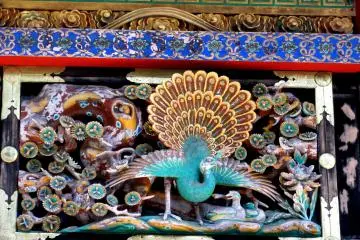 Beautiful painting upon carving