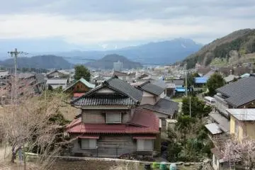The view of Yudanaka onsen