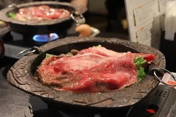 สุกี้เนื้อมัตสึตสะกะที่ร้านโชโทอัน