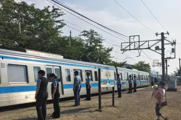 Despite the tiny station being in a remote area, the amount of staff on hand is substantial