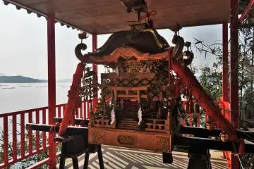 The festival mikoshi