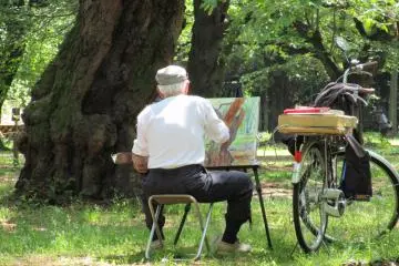 A painter in Saitama