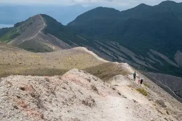 Circling the crater