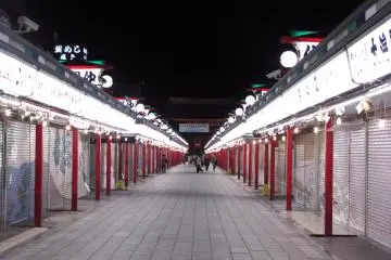 Unusual sight of a shopping Mall after hours
