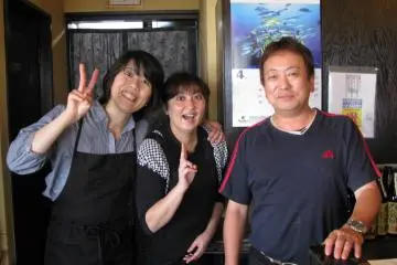 Friendly owners of the restaurant