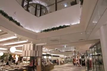 Inside the glossy interior of S-PAL Mall