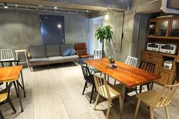 Stylish dining area in the kitchen