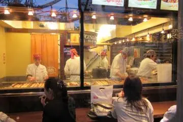 Takoyaki cafe at Tokyo Dome City