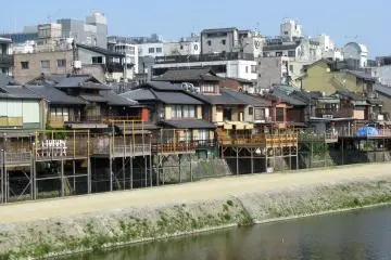 Houses along Kamo river