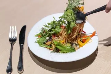 Un plat de pâtes du restaurant Kurasawa