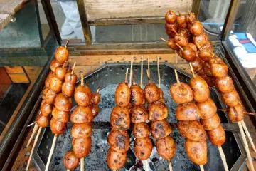 Grilled miso potatoes