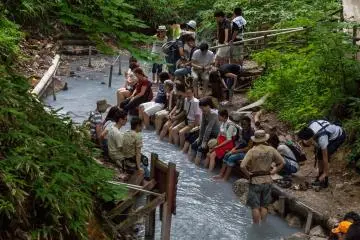 Oyunumagawa foot bath