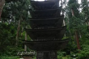 Japanese national treasure Goju-to at Mount. Haguro