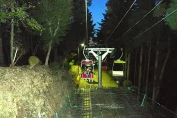 Taking the Chair Lift going down