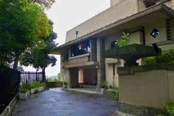 The house is adorned with many of Wright's signature details