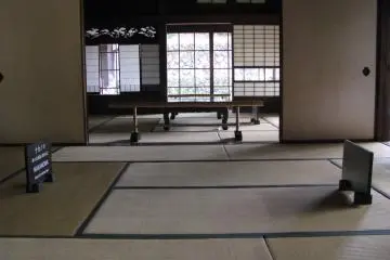 The interior of a traditional Japanese house
