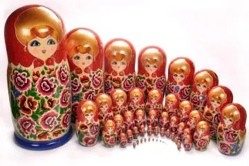 The 52-pieces modern Matryoshka