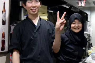 Friendly staff were more than happy to pose for pictures!