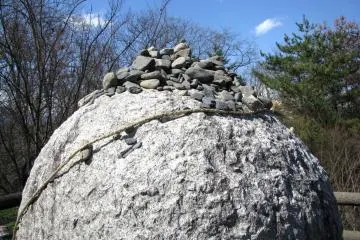Sacred shinto stones